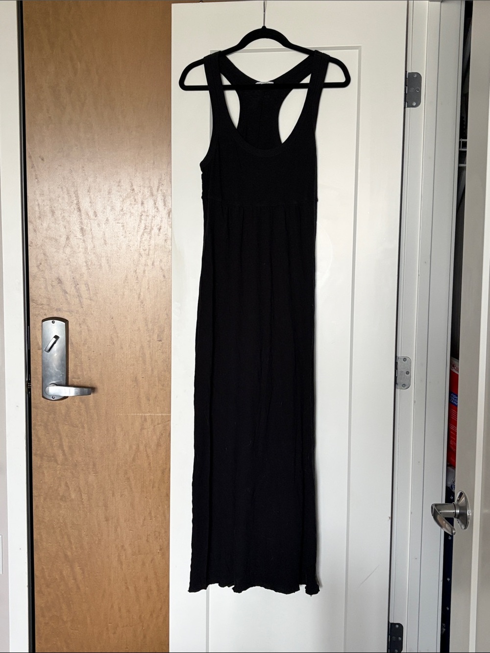 James Perse black racerback tank maxi dress sz 4-XL